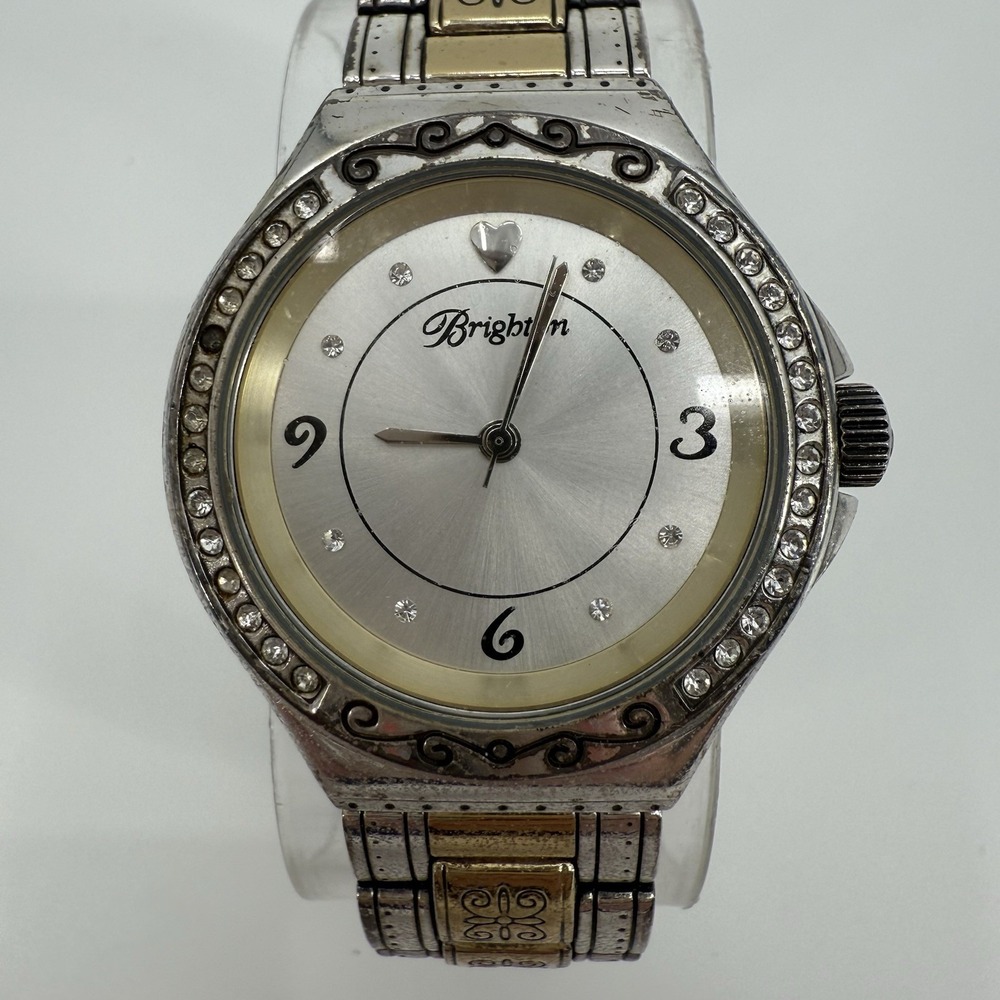 Brighton Bel Air Watch Japan Movement Analog Two Tone‎ Crystal Accents
